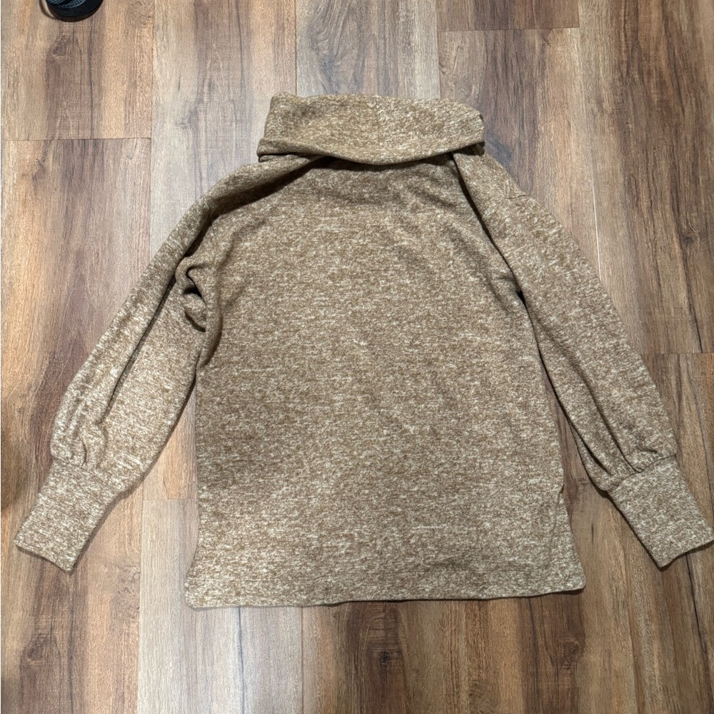 Maeve Rust-Brown Cowl Neck Sweater - Picture 3 of 5